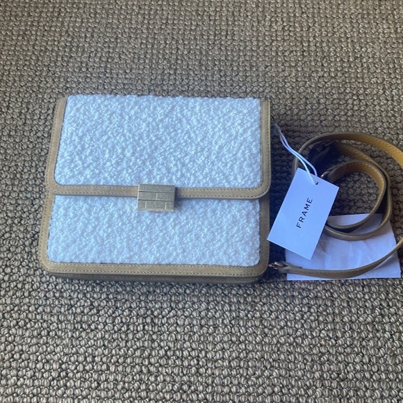 FRAME Le Signature Mini Bouclé Crossbody Bag NWT - Picture 7 of 15